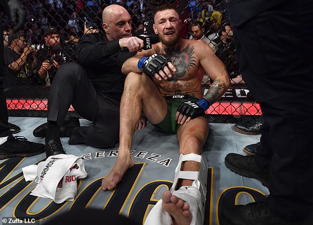 McGregor suffered a horrific injury in his second knockout loss to Dustin Poirier in 2021.