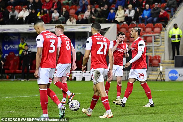 Rotherham managed to win just four games from their 41 attempts in the Championship this season.