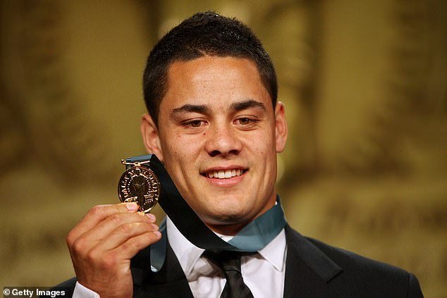 Hayne's brilliant 2009 season saw him guide Parramatta to the NRL Grand Final and also win the Dally M Medal (pictured).