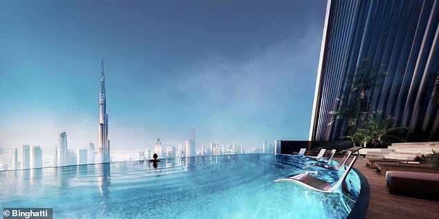 Top spot: the view from the penthouse level pool