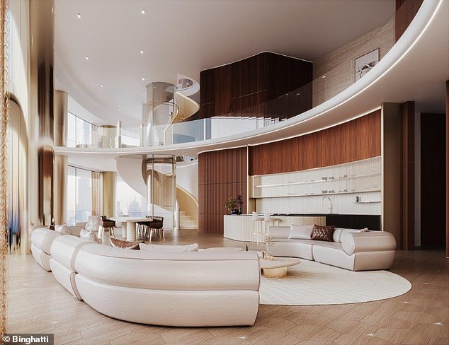 Living Space: There is a lot of curvature in all homes because of the way they are designed