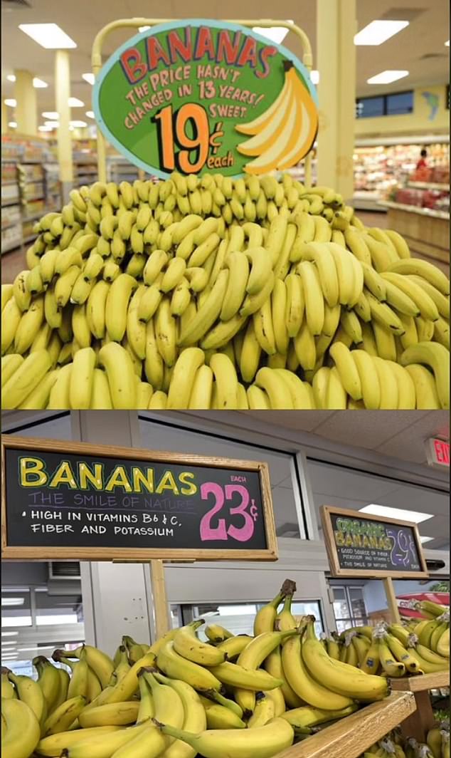 Meanwhile, Trader Joe's has raised the price of a banana from 19 cents to 23 cents. It is equivalent to an increase of 21 percent.