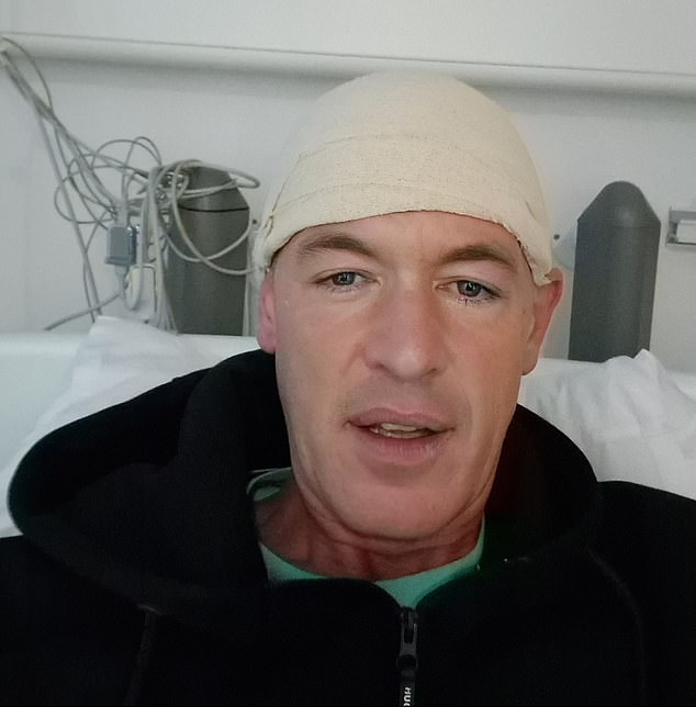 Mr Downey was eventually diagnosed with glioblastoma, a type of fast-growing brain tumor that can have a life expectancy of only 12 to 18 months from diagnosis, and a biopsy revealed his tumor was 2.5cm wide.