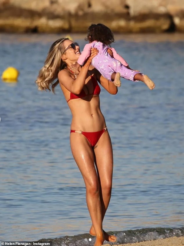Alongside the recent photo, Helen also posted a sweet throwback of her and Matilda on the beach when her eldest daughter was just a toddler.