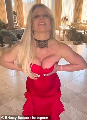 She often shares racy videos of herself performing choreography in skimpy outfits, including a red latex devil costume and see-through lingerie.