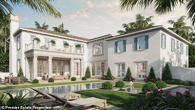 The luxurious home has not yet been built, according to the agency's website, where it is expected to be completed in the fall of 2025.
