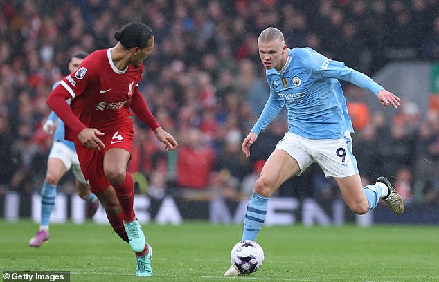Van DIjk included current Manchester City striker Erling Haaland on his list as he sang his praises.