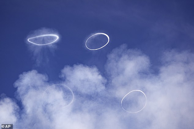 Volcanic smoke rings like this have been documented around the world, but multiple displays like this in Sicily are extremely rare.