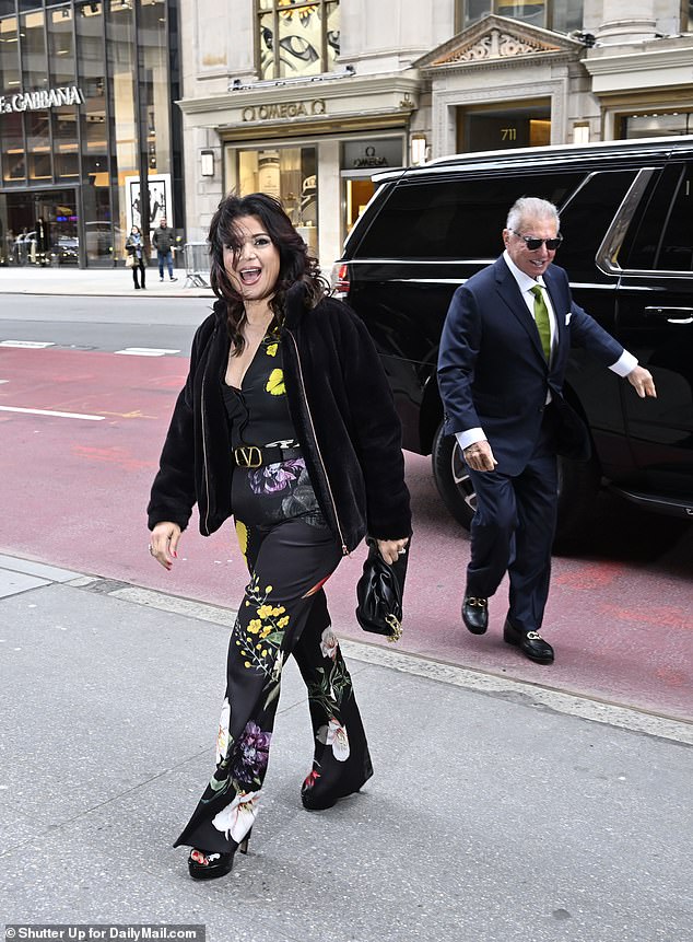 The View host Ana Navarro wore a floral jumpsuit to the ceremony at the couple's church.