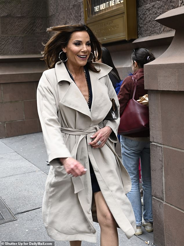 Real Housewives of New York alum Luann de Lesseps smiled as she entered