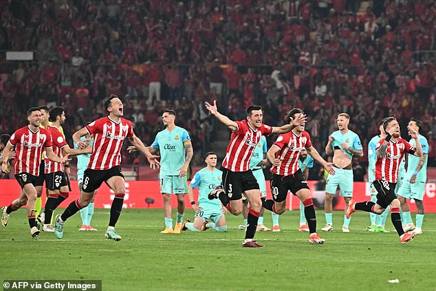 The victory in Seville ended Bilbao's 40-year wait for titles
