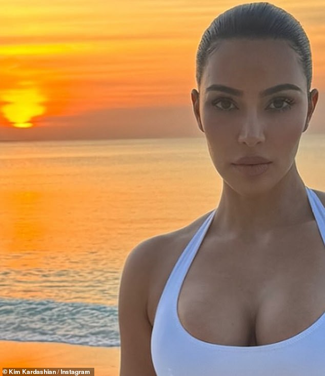 The 43-year-old reality TV superstar has been vacationing in the Caribbean destination with her sisters Kourtney and Khloe Kardashian.