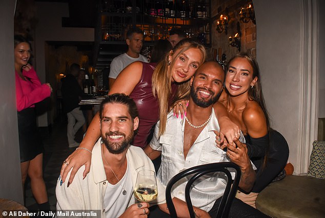 Despite producers reportedly not wanting the cast to attend 'reunions' before the show's final results were aired, Daily Mail Australia can reveal that a group of the show's girlfriends and boyfriends came out to celebrate Michael Felix's birthday.