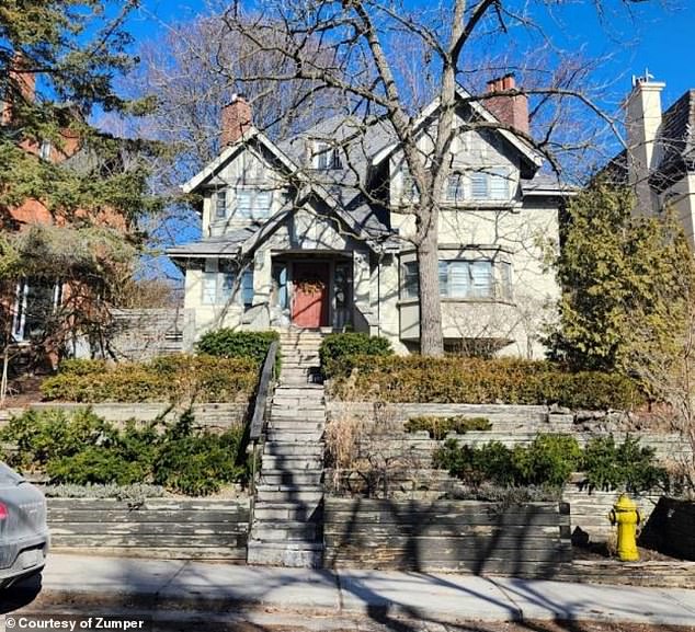 Located at 64 Woodlawn Ave West in Toronto, Canada, the 6-bedroom house was built in 1906 for Stapleton Pitt Caldecott, a former president of the Toronto Board of Trade with supposedly anti-immigration views.