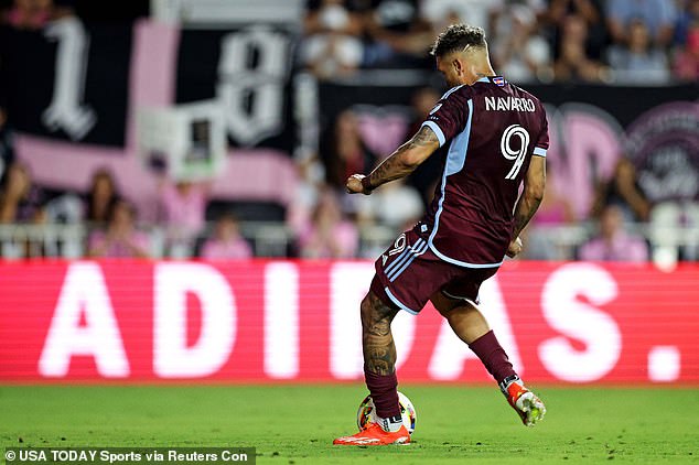 Colorado Rapids forward Rafael Navarro opened the scoring with a ruthless penalty.