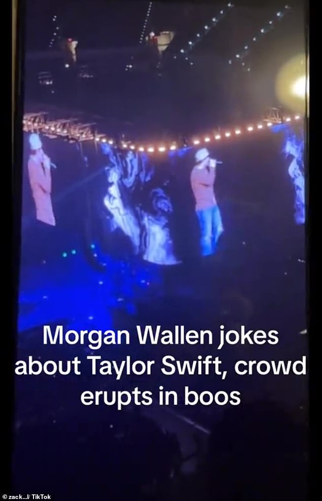 1712456081 936 Morgan Wallen fans BOO Taylor Swift at Indianapolis show