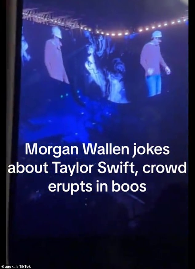 1712456082 540 Morgan Wallen fans BOO Taylor Swift at Indianapolis show