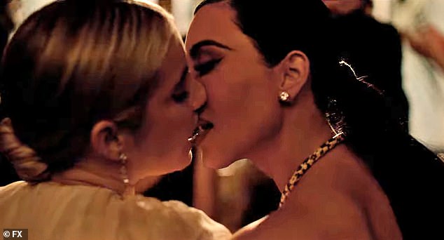 Emma, ​​shown in a trailer for the series, admitted that kissing and also being slapped by Kim while filming the FX show had become 