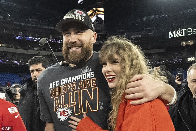 Swift has been dating Kelce's younger brother, Kansas City Chiefs star Travis Kelce.