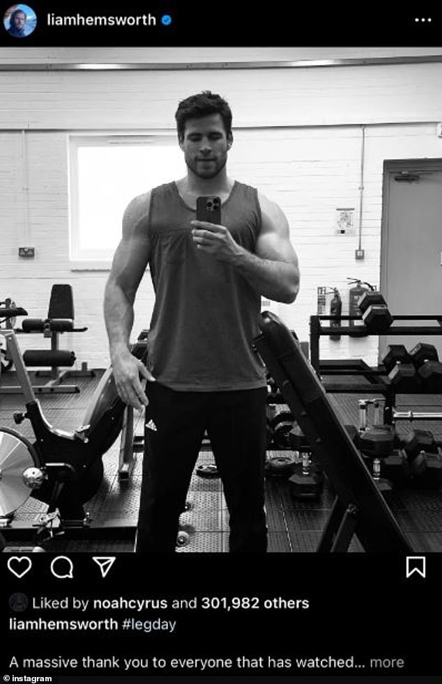 After the actor shared a '#legday' thirst trap on his Instagram, the 24-year-old singer left a like on his post.
