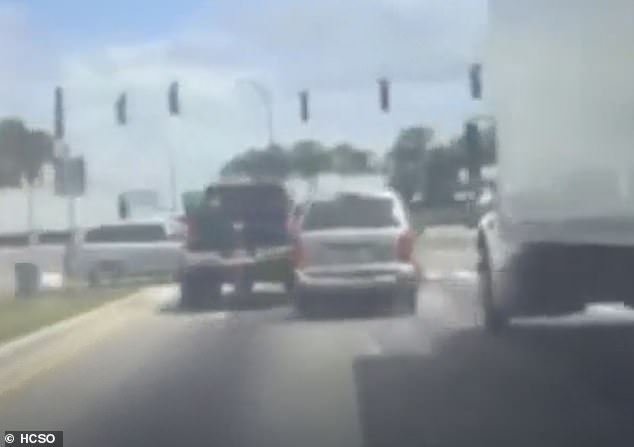Medina was arrested after a chase with the Polk County Sheriff's Office, Lakeland Police Department and Florida Highway Patrol (car chase pictured).