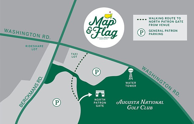 The venue titled 'Map and Flag' will offer spectacular views of the 18th hole