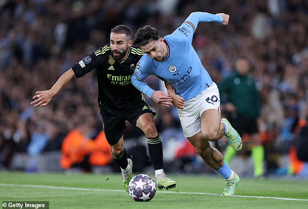 The winger beat Dani Carvajal during City's victory over Real Madrid last season