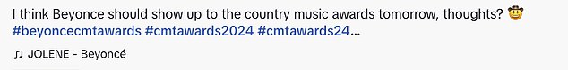 1712491845 700 Beyonce fans are convinced shell be at the Country Music