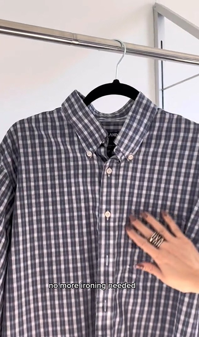 They ended the clip showing a freshly washed, wrinkle-free shirt.