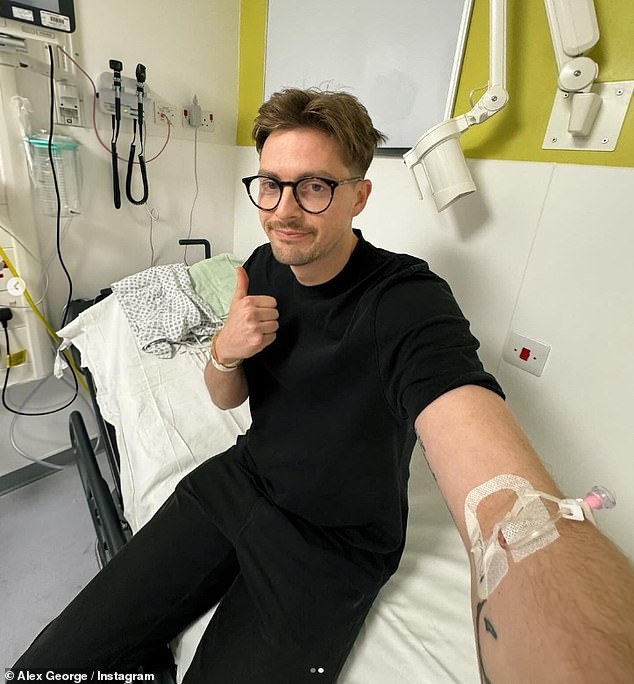 After his second visit to the hospital, Alex explained that despite undergoing two procedures and receiving steroid treatment on Monday, his throat had started to swell and worsen again.