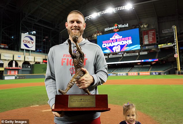 Strasburg was named World Series MVP in 2019 when the Nationals beat the Astros