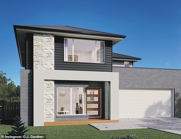 Its demise has been part of a worrying trend in Australia, with more than 2000 construction companies collapsing in the 2022-23 financial year amid labor shortages and rising costs of construction materials, energy and fuel (pictured: GJ Gardner Homes house plan).