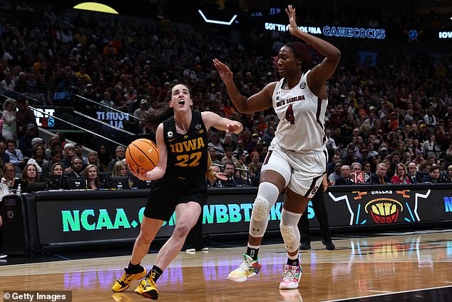 Caitlin Clark dropped 41 points on the Gamecocks in last year's Final Four showdown in Dallas.