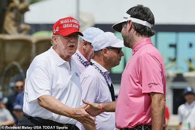 1712511167 438 Donald Trump greets the stars of LIV Golf at his