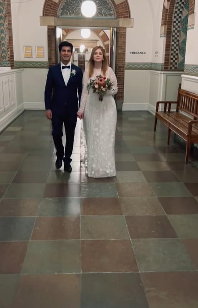 Couples took to TikTok to share clips from their Danish weddings