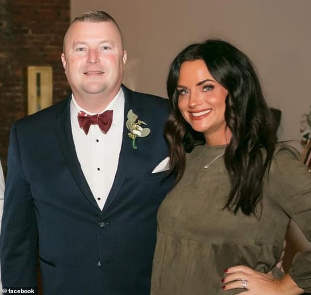 Court documents also allege that Noel at some point had an affair, during which he impregnated Clark County Council member Brittney Ferree, who gave birth to his son (pictured with his wife Misty).