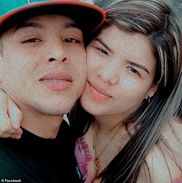 Moreno was arrested on March 29, about two years after he and his wife Vernonia Torres (pictured) crossed illegally into the United States across the southern border in Eagle Pass, Texas, in April 2022.