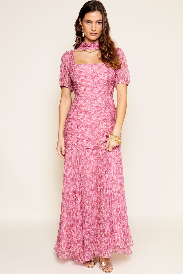 You can take a chiffon dress to the tailor and have it weighed. They can sew tiny weights into the hem of the skirt to make it hang more flatteringly. Dress: £475, rixolondon.com