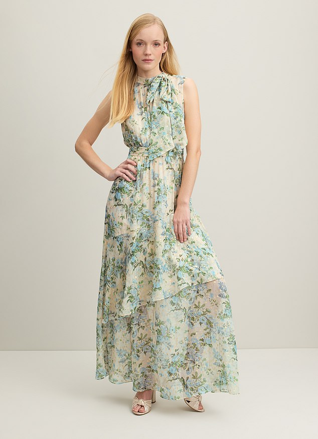 If the reception is in beautiful gardens, try flowers but avoid anything overwhelming. Dress: £499, lkbennett.com