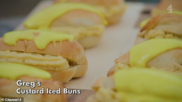Greg decided to make ice cream rolls similar to the ones he ate at a local bakery as a kid.  However, he added custard to make them more special.