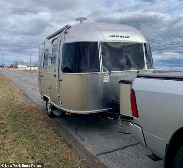 She was in the silver Airstream 2024 as the family was traveling on State Route 12E and the door suddenly opened with a gust of wind.