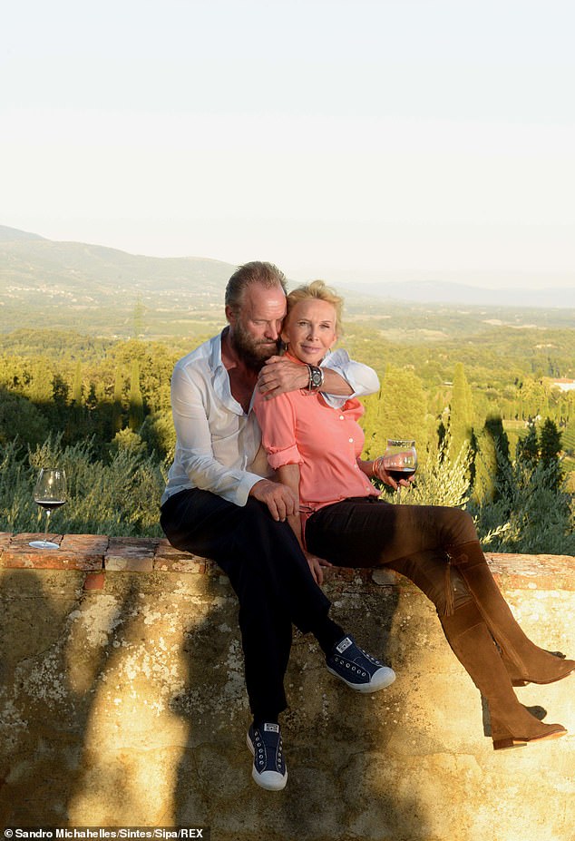 Sting, 72, and his wife Trudie, 70, bought the dilapidated property in 1999, before renovating it and buying more land from the previous owner, Duke Simone Vincenzo Velluti di San Clemente (pictured in 2015).