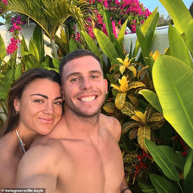 Premiership-winning NRLW star and Channel Nine commentator Boyle is the wife of Best's teammate Adam Elliott (pictured together)
