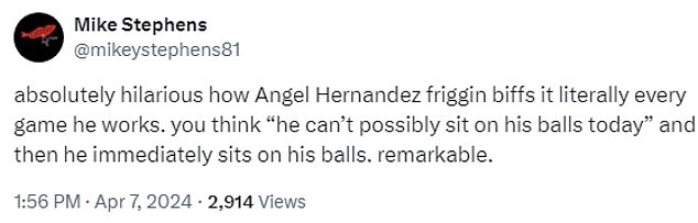 1712549524 791 Yankees fans anger umpire Angel Hernandez after missing strike three