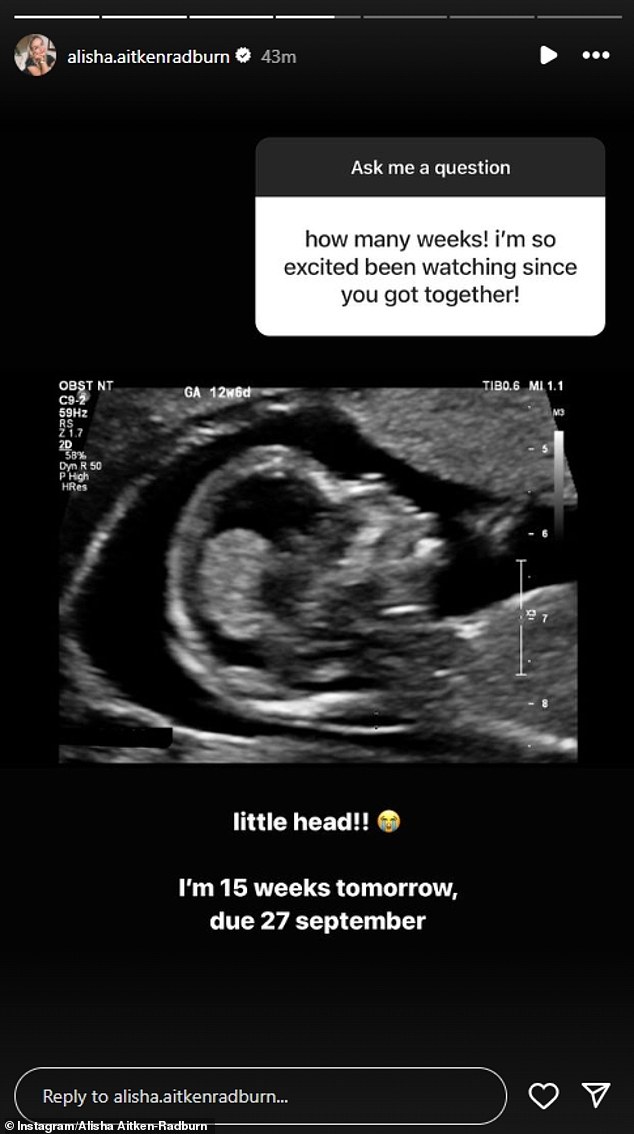 The reality star later shared a post on Instagram revealing her September 27 due date and providing insight into her fertility journey.