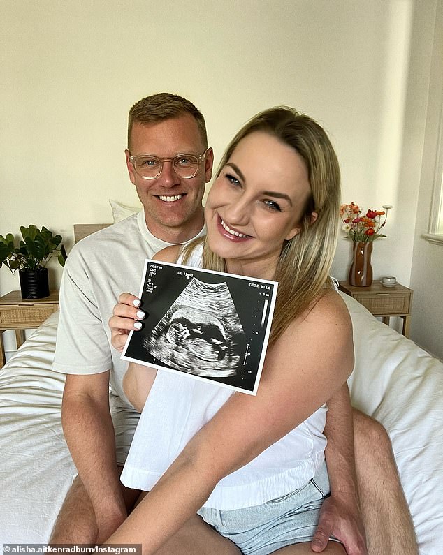 Alisha and Glenn announced they were expecting their first child via an Instagram post on Wednesday.