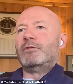 Alan Shearer agreed with his fellow podcast host