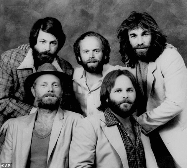 As his drug use and mental illness intensified after 1966, Wilson retired and took on a supporting role, although he continued to write and perform many of his best songs, and occasionally produced as well; seen (top left) in 1979 Love, Al Jardine, Carl and Dennis Wilson