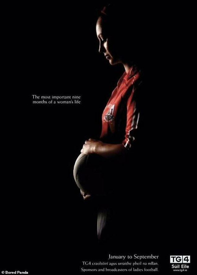 Irish TV channel TG4 ran this advert to mark the start of the women's Gaelic football season