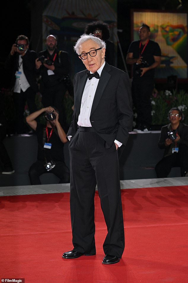 Allen, photographed at the 2023 Venice Film Festival, noted that once he finishes making the film, he doesn't 